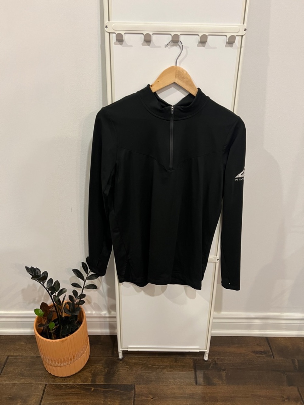 Nike Black Trail Running Midlayer Half-Zip